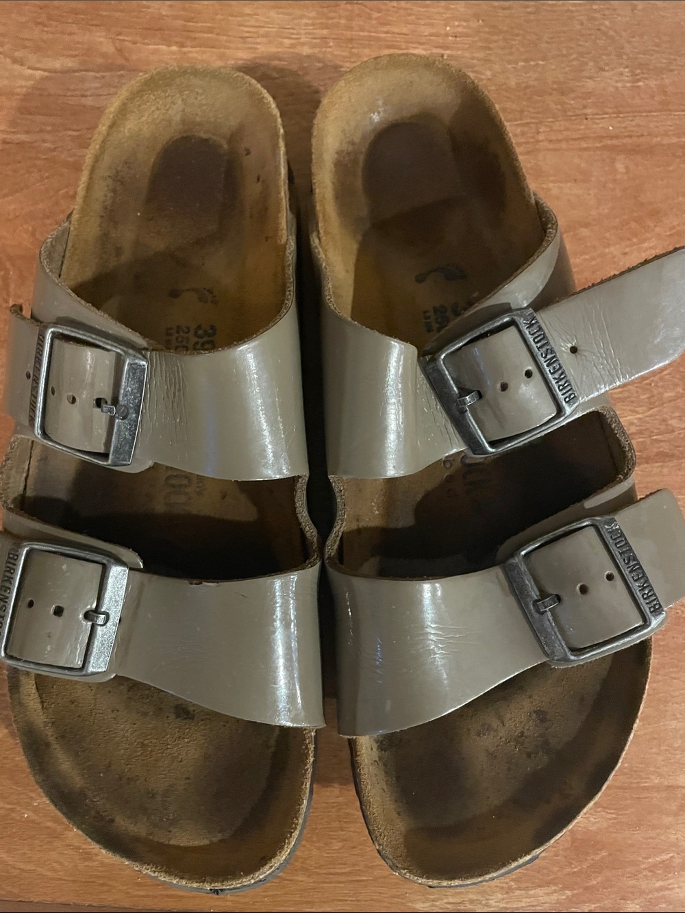 Birkenstock size 39 Two-Strap Sandals in Taupe